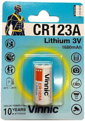 Vinnic Camelion Lithium-Batterien CR123A Einmalig Long Life 1 Stück