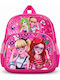 School Backpack For Elementary With Water Bottle Holder Fuchsia