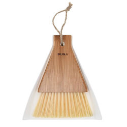 Natural Scandi Tischbesen Staubsauger Set 14,7x16,5x4 cm Weiß Duka