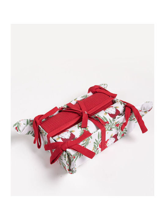 Silk Fashion Weihnachtliches Brotkorb Set 65x40cm 2 Stücke