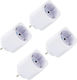 Shelly Gen3 Smart Power Strip with Switch and Remote Control 4 Pieces