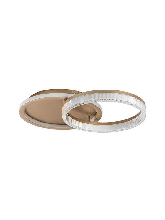 Rabalux Smart Deckenleuchte montieren 53,5cm Gold mit Integrierte LED und Fernbedienung