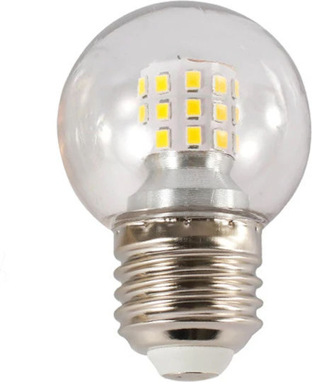 100091 LED Bulb E27 G45 Globe 2W 80 Lumen 260° AC 220-240V IP20 Φ4.5 x H6.9cm 2 Years Warranty Daylight White