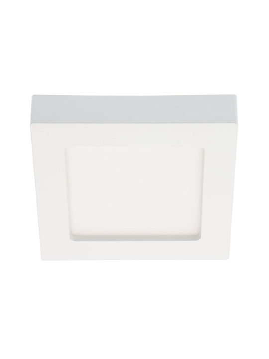 123led Spot Pătrat De Tavan Cu LED Încorporat Și Lumină Alb Rece Alb 17.7x17.7cm