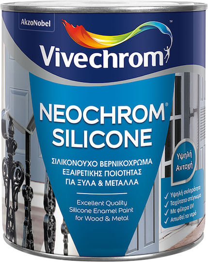 Vivechrom Боя на лакова основа Разтворима 0.375lt Бял Блестящ