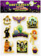 3D Phosphorescent Halloween Stickers Set 9 Pieces 24x20cm Carnavalista 232780 P4a