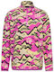 Cardigan Scurt Fleece Pentru Femei Cu Fermoar Galben