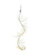 Christmas Decorative Illuminated Electric Branch Length 200cm Glitter Gold
