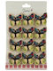 Set 12 Pinuri Martisor De Primăvară Design Fluture Cu Aripă Deschisă Multicolore
