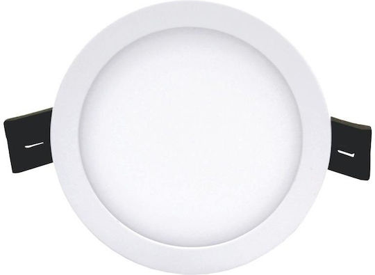 Tope Rundes Vertieftes LED-Panel 8W mit Natürliches Weiß Licht 4000K