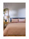Viokarpet Duvet Cover Set 165x245cm Single With Pillowcase Hue Taupe Amber