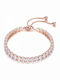 Adjustable Tennis Bracelet Rose Gold Shade