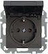 Liregus Single Walled Waterproof Black Power Socket
