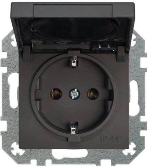 Liregus Single Walled Waterproof Black Power Socket