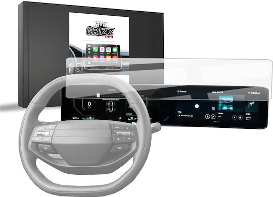 Grizzglass Защитно Фолио За Екран Cardisplay Kia Sportage 5 Facelift 12 3" 2025 Керамично Устойчиво На Надрасквания