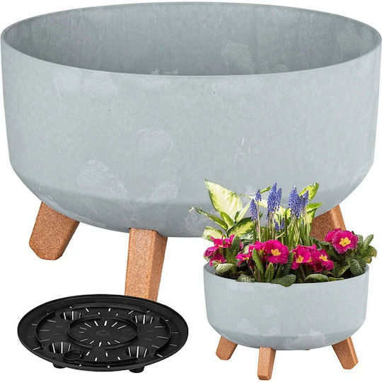 Prosperplast Concrete Flower Pot 23.5x23.5cm