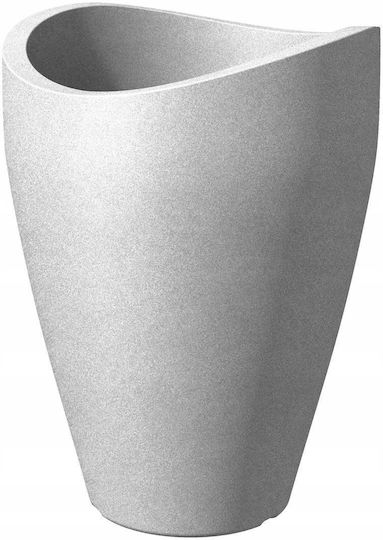 Lumarko Γλάστρα Πλαστική Stony Grey 54x54εκ.
