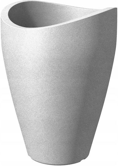 Lumarko Ghiveci De Flori Din Plastic Gri Piatra 40x40cm
