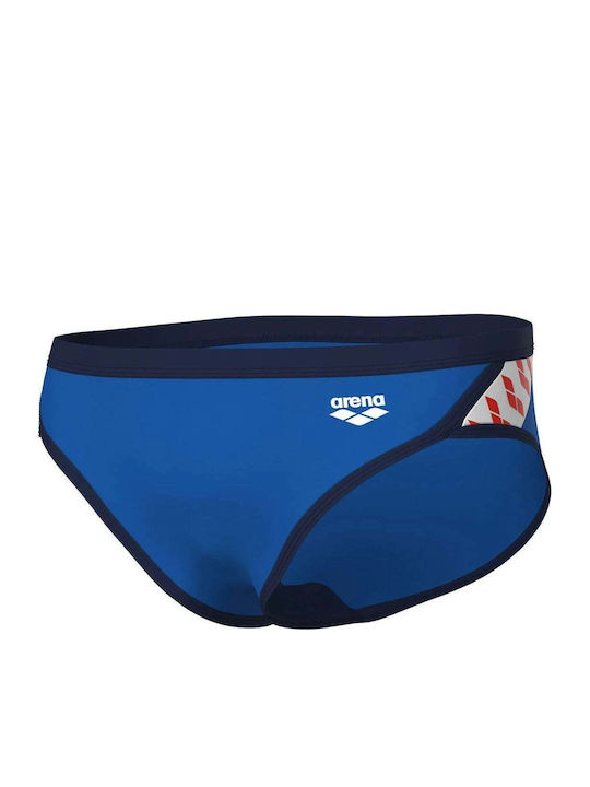 Arena Icons Costum de baie bărbați Slip Albastr...
