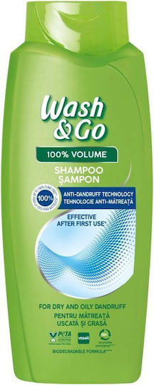 Wash & Go Șampon De Păr Împotriva Mătreții Pentru Păr Fragil 675ml