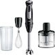 Braun Blender de mână cu tijă din inox 1000W Negru