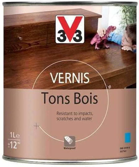 V33 Furniture Βερνίκι Επιφάνειας Νερού Δρυς 1lt
