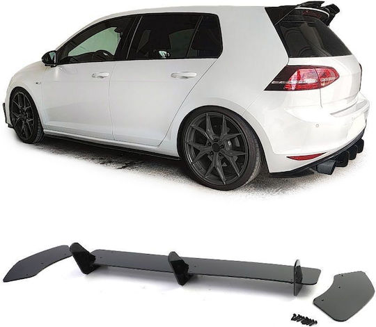 Дифузер Отзад За Задна Броня Vw Golf Vii 7 13-17 Gti Версия Черен Мат 3 Bars & 2 Side Splitters Abs Пластмаса 1 Брой Volkswagen