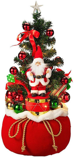 Beleuchtetes Weihnachtsdekorationen mit Bäumen 60cm Rotes