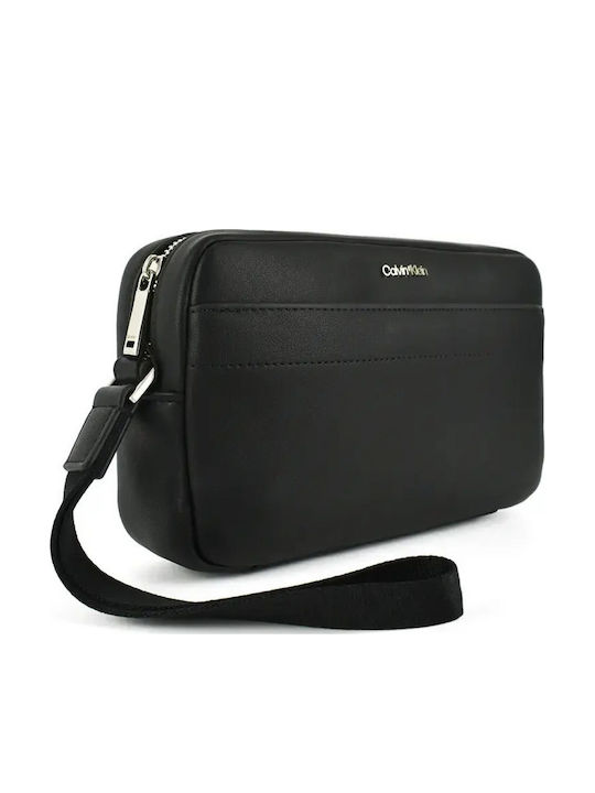 Leder Herren Handtasche Schwarz