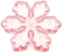 Acrylic Snowflake 100x100mm Pink Pink