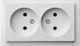 Liregus Double Walled Power Socket White