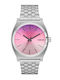 Herrenuhr Batterie mit Silber Metallisch Armband