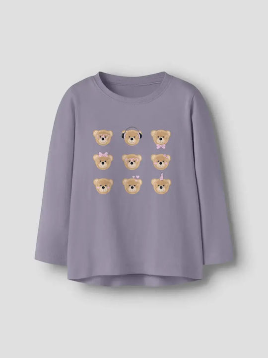 Name It Kids Long-Sleeved Grey Blouse Bears