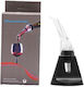 2in1 Aerator de Vin Turnător Flippy Decantare Fără Picurare Fără Vărsare 18x10x8cm Negru