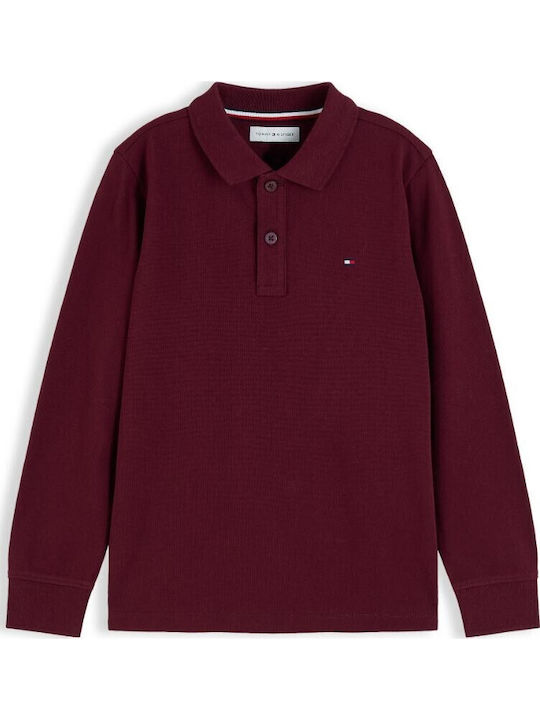 Tommy Hilfiger Детска Поло Блуза С Дълъг Ръкав ...