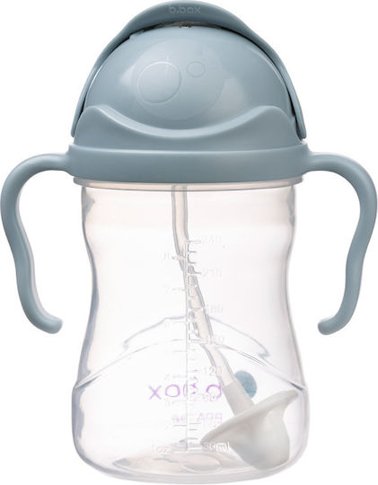 B.Box Παιδικό Ποτηράκι Sippy Cup από Πλαστικό Γκρι 240ml για 6m+