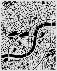 Thick Stencil 20x25cm Stamperia Our Way Χάρτης