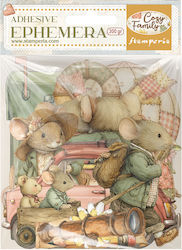 Autocolante Die Cuts-Ephemera Stamperia Cozy Fa...