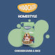 Moochie Moochie Nasses Hundefutter mit Huhn, Reis und Karotte 120gr