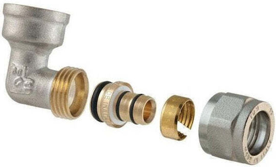 Tdm Brass Double Detachable Pipe Elbow Fitting 1470e 18x3/4 W