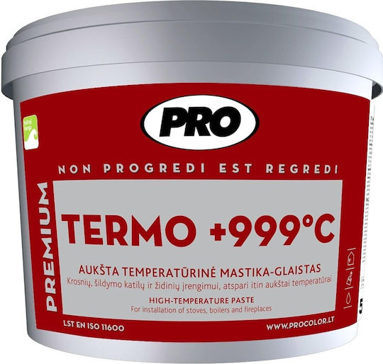 PRO Πάστα Κατασκευαστικής Κόλλας Υψηλής Θερμοκρασίας Λευκή 1kg