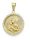 Daskalakis Kinder Amulet mit Jungfrau Maria aus 9K Gold 56164N