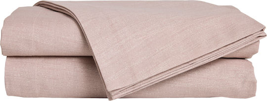 Das Home 5448 Bettlaken Einzel mit Gummibettlaken 100x200+35cm Mocha