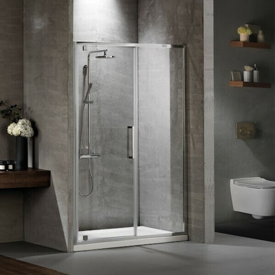 Devon Primus Plus Pivot+infill Σταθερό Πλαϊνό Ντουζιέρας 137-141x195cm Clean Glass Chrome 5206014010751 Devon Primus Plus Pivot+infill Σταθερό Πλαϊνό Ντουζιέρας 137-141x195cm Clean Glass Chrome 5206014010751
