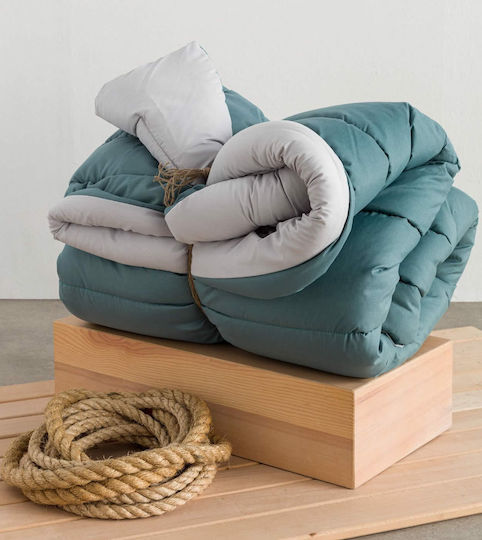Vesta Home Vesta Home Steppdecke Halbdoppel 190x230cm Türkis 12,5 Togs