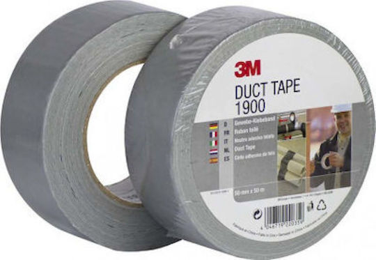 3M Bandă adezivă din țesătură Argintie 50mx50mm