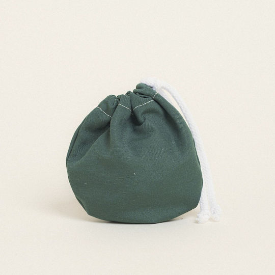 Beauty Home Fabric Gift Bucket Bag Green 13x14cm