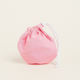 Beauty Home Fabric Gift Bucket Bag Pink 13x14cm