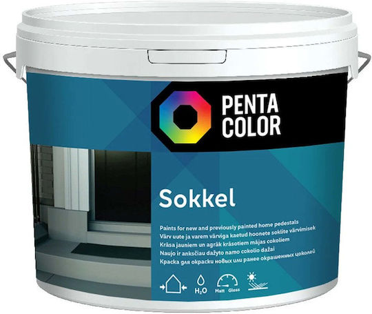 Pentacolor Plastic Watercolor for Exterior Use Facade Paint Pentacolor Sokkel C 3lt