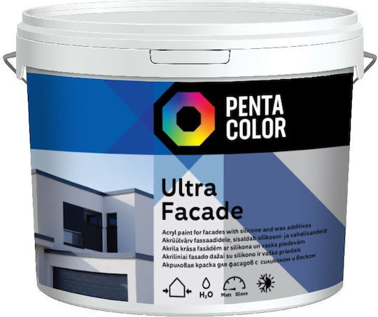 Pentacolor Vopsea Plastică Pentru Utilizare Externă Pentacolor Ultra Fasad W 5lt